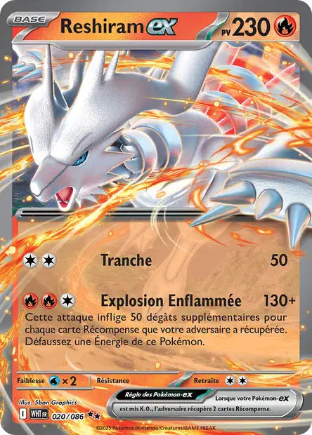Reshiram ex 020/086