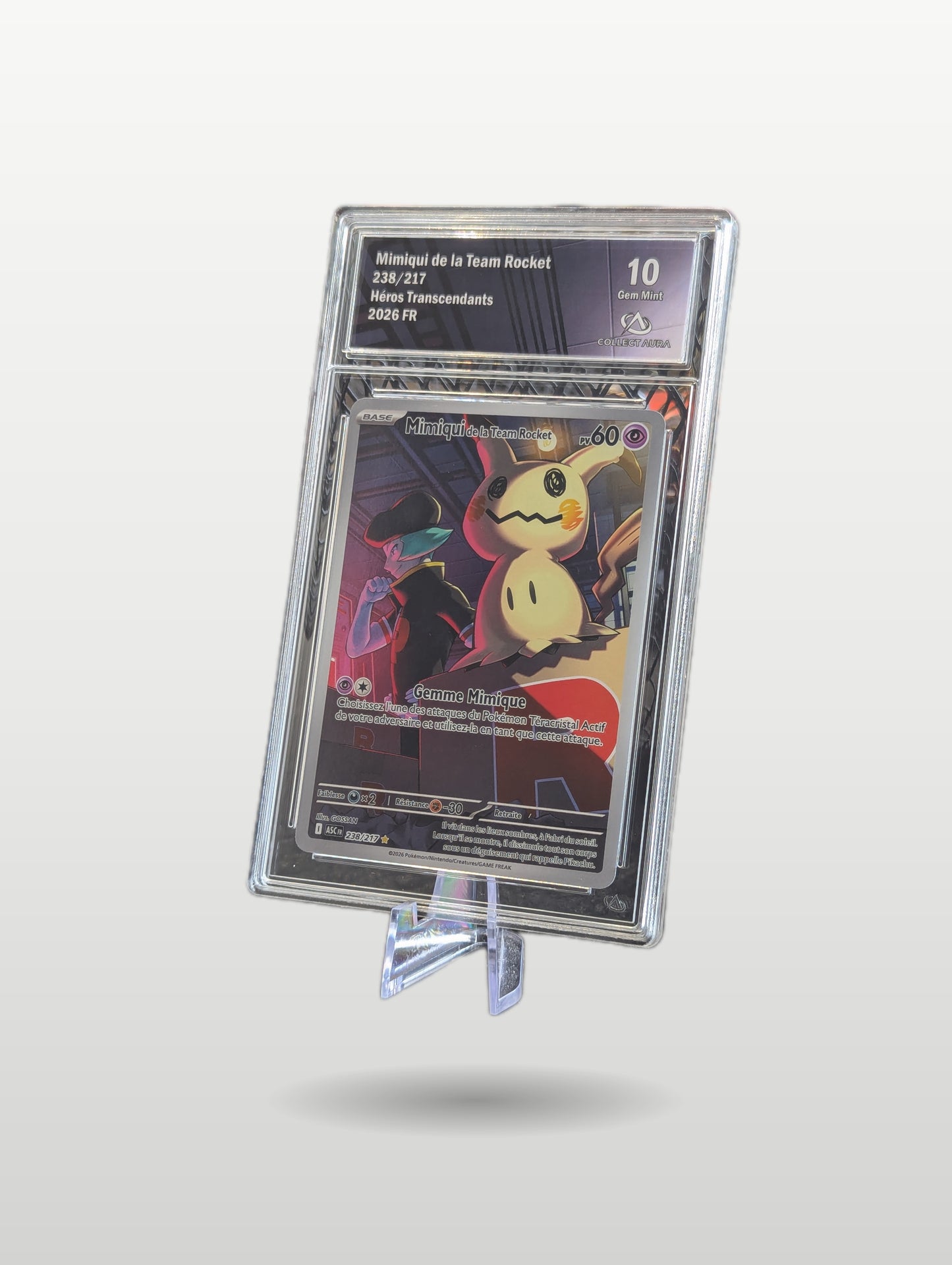 Mimiqui de la Team Rocket 238/217 - Collect Aura 10 Gem Mint